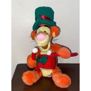 Walt Disney Christmas Tigger 16" Plush Stuffed Animal Toy Drums Pooh 16"